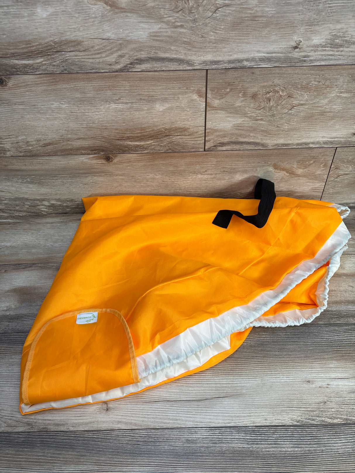 SUMBABO Toy Storage for Lego Play Mat Bag, Orange
