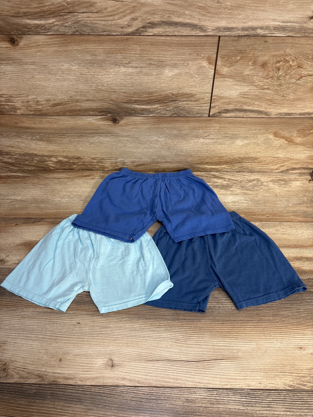3pk Pull On Shorts Blue sz 3T