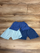 3pk Pull On Shorts Blue sz 3T