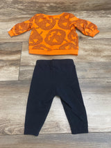 Carter's 2Pc Jack 'O Lantern Print Long Sleeve Shirt & Pants Sz 3m - Me n Mommy To Be