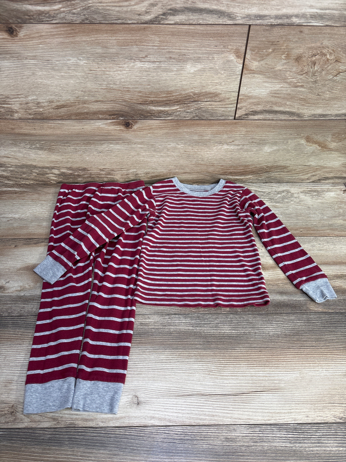 Carter's 2pc Stiped Pajama Set Burgundy sz 4T