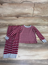 Carter's 2pc Stiped Pajama Set Burgundy sz 4T