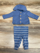 Carter's Hooded Shirt & Pants Blue sz Newborn