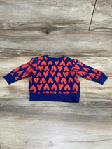 Old Navy Heart Print Sweatshirt Blue sz 12-18m - Me n Mommy To Be