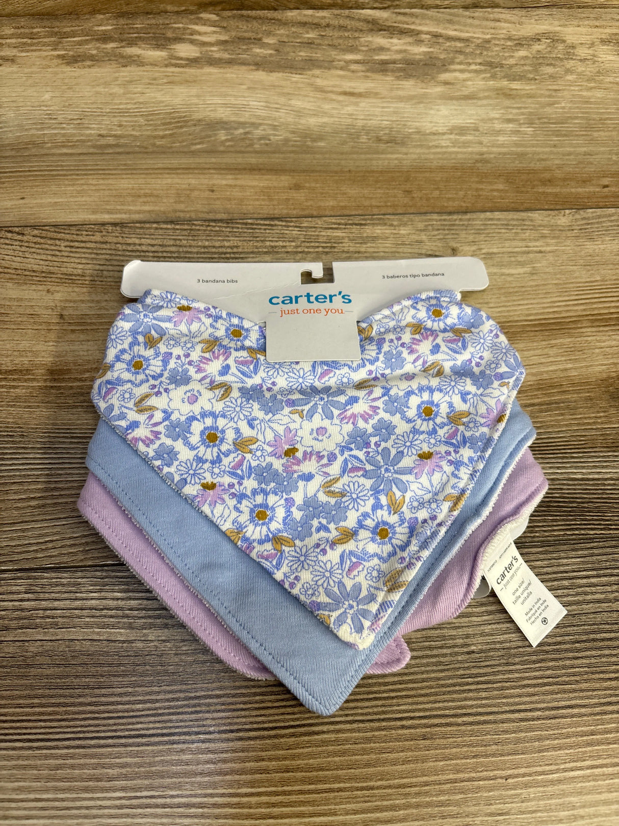 NEW Just One You 3pk Bandana Bibs Blue