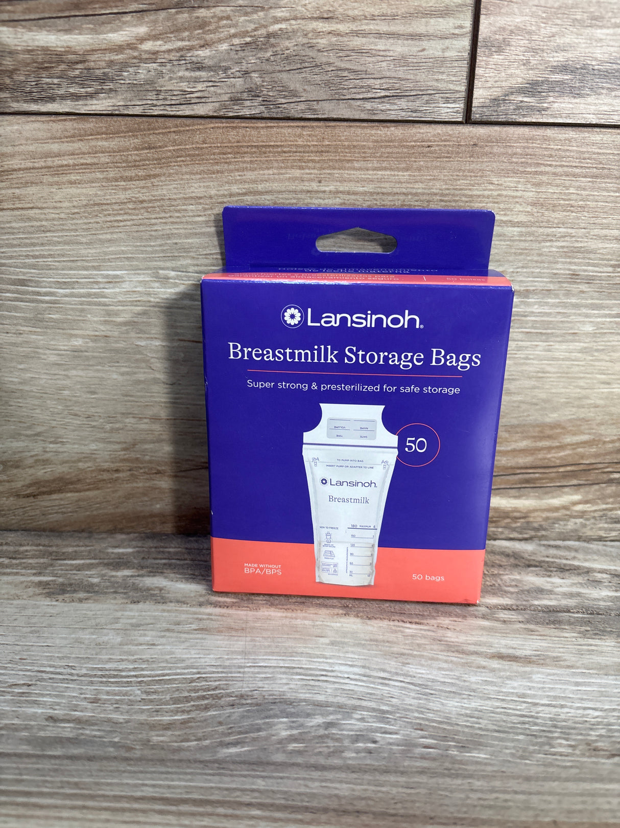 NEW Lansinoh Breastmilk Storage Bags 50ct. 6oz