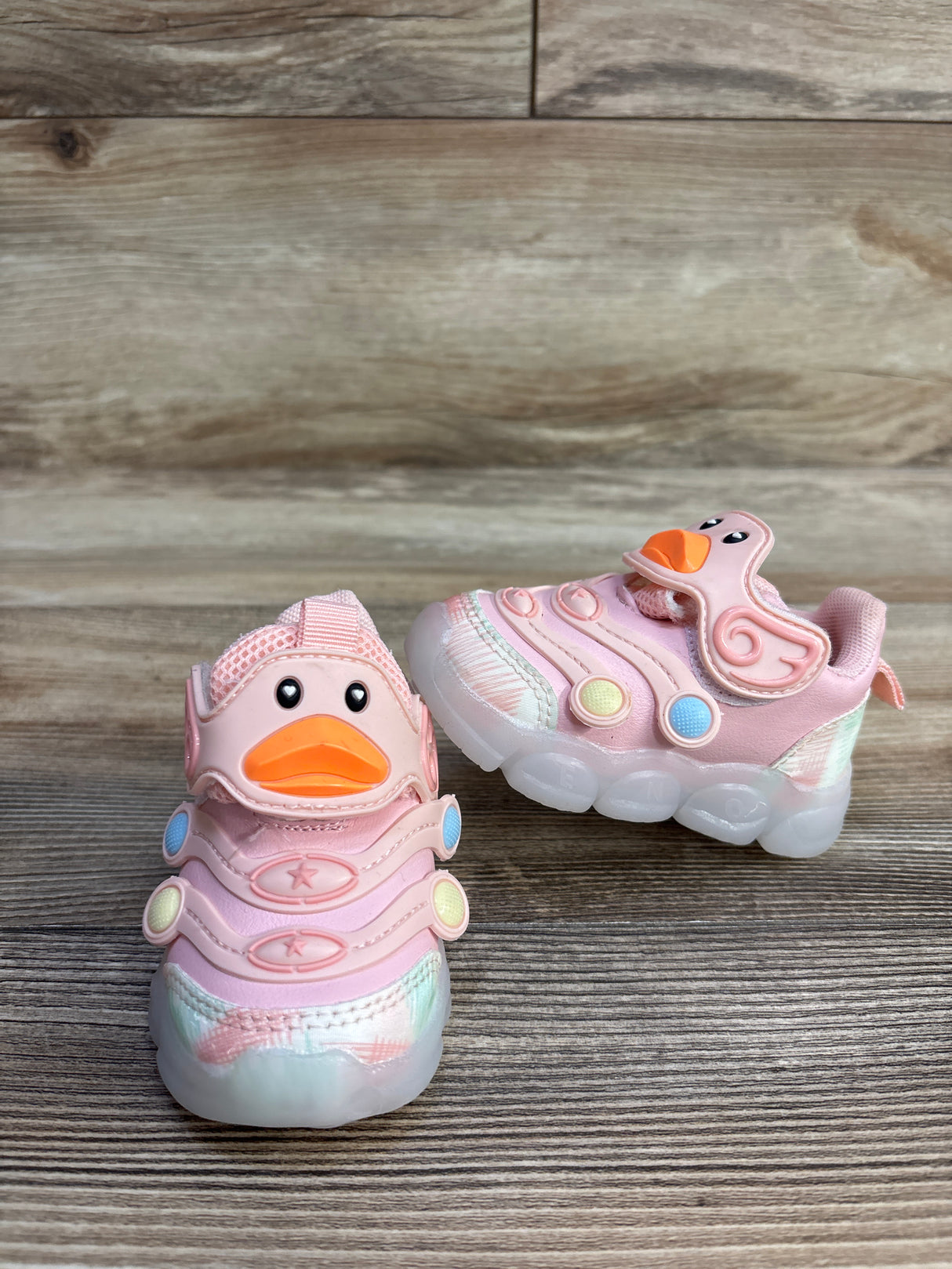 Light-Up Sports Shoes, Pink Duck sz 4c