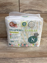 NEW Little Me Sensitive Skin Diapers, sz NB 20ct