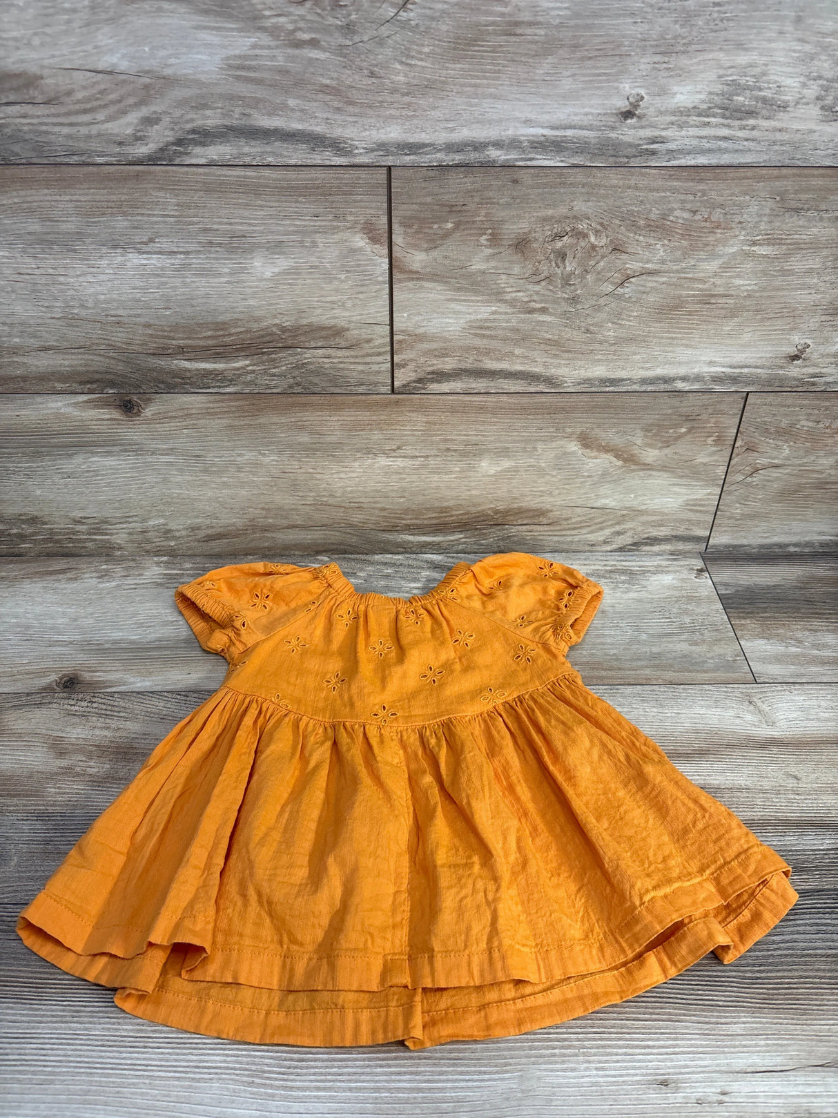 Old Navy Eyelet Trim Tunic Orange sz 18-24m