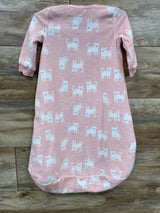 Simple Joys Cat Print Blanket Sleeper Pink sz 6-9m