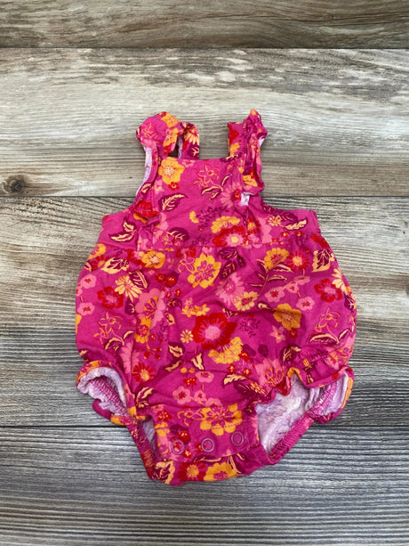 Carter's Pink Floral Bubble Romper sz Newborn - Me 'n Mommy To Be
