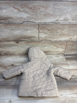 Starting Out Sherpa Lined Floral Puffer Coat Beige sz 12m