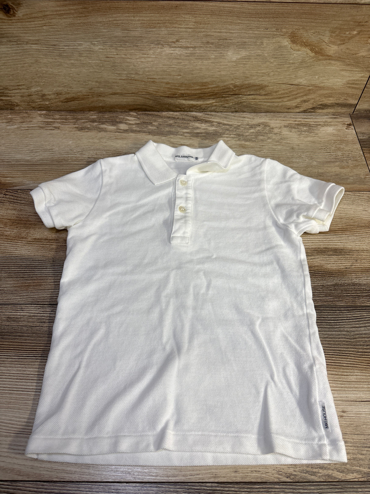 Miki House Polo Shirt White sz 5T