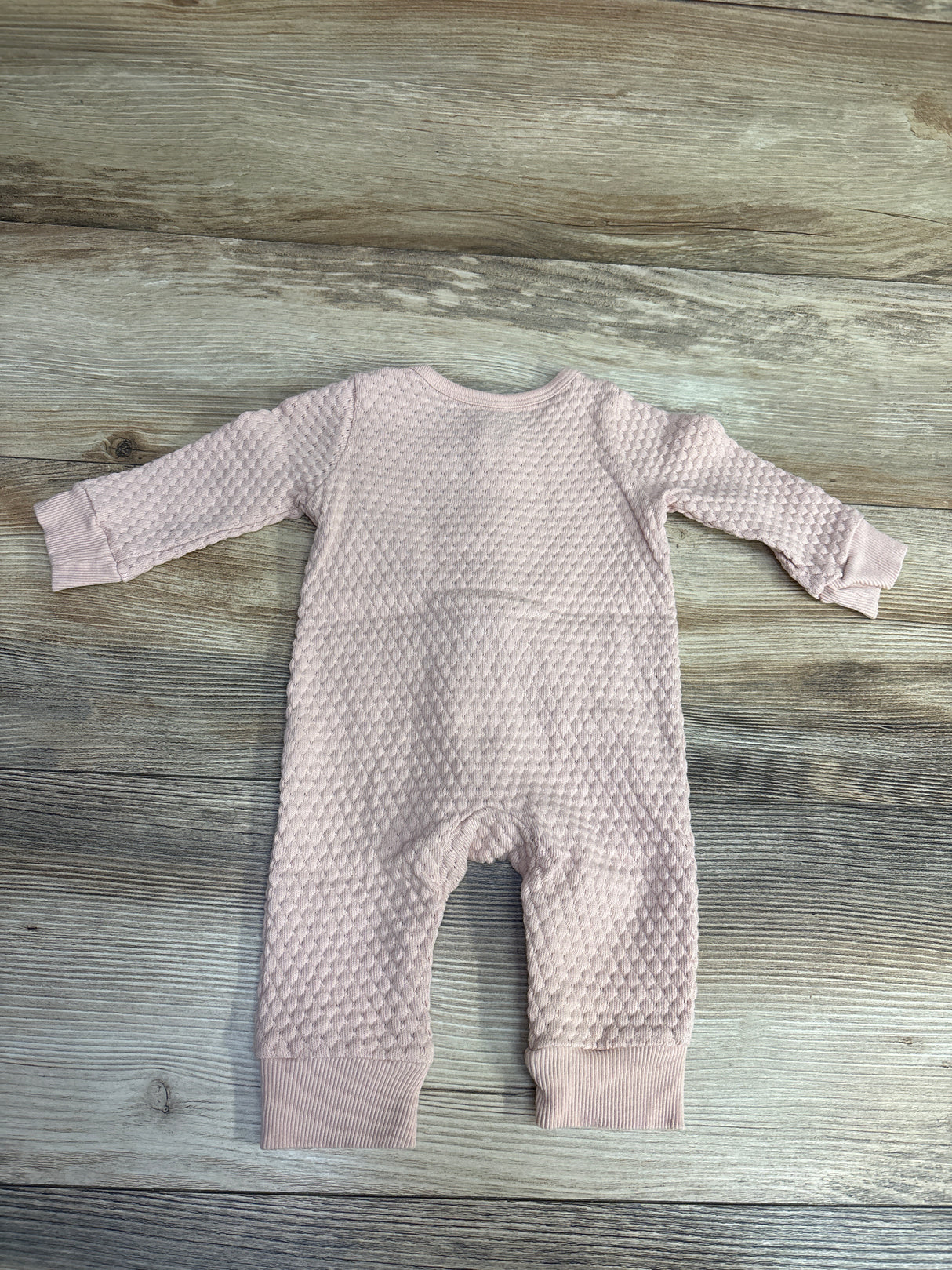 Cloud Island Textured Henley Coverall Pink sz Newborn