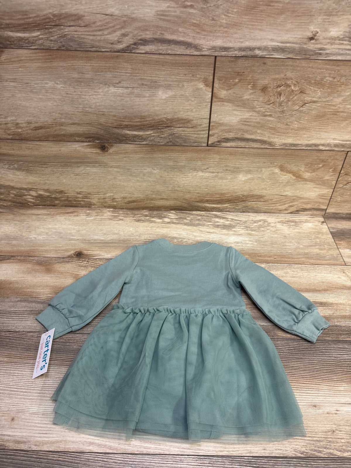 NEW Just One You Thankful Tulle Bodysuit Dress Green sz 12m