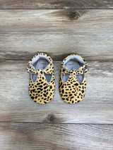 Baby Moccs Leopard Print Moccs Beige Sz 18-24m