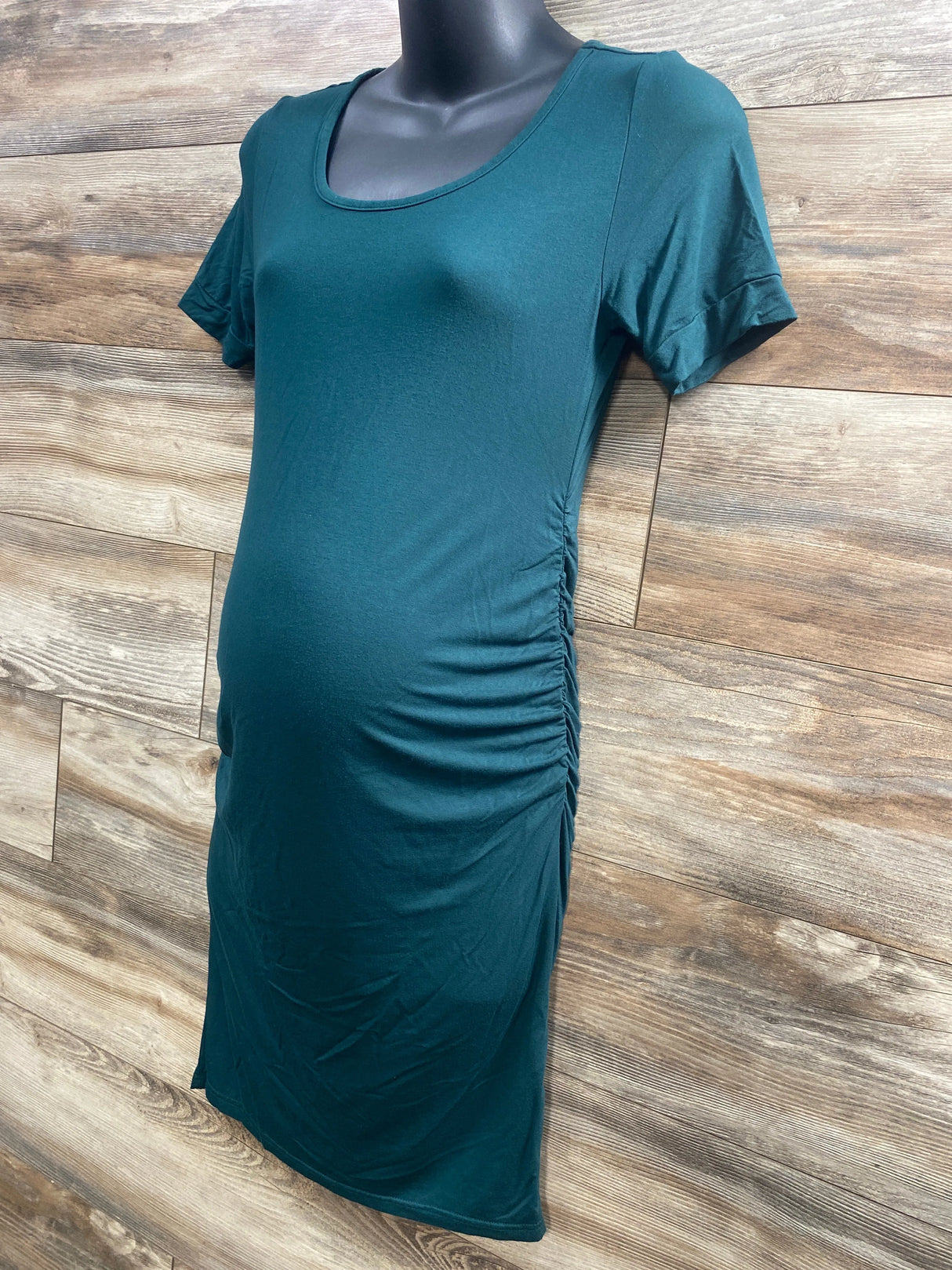 Short Sleeve Bodycon Dress Green sz Small