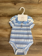 NEW Superstar Baby 3pk Polo Bodysuit Set Light Blue sz 6-9m