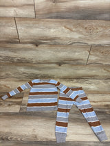 Just One You 2pc Striped Pajama Set Grey sz 2T