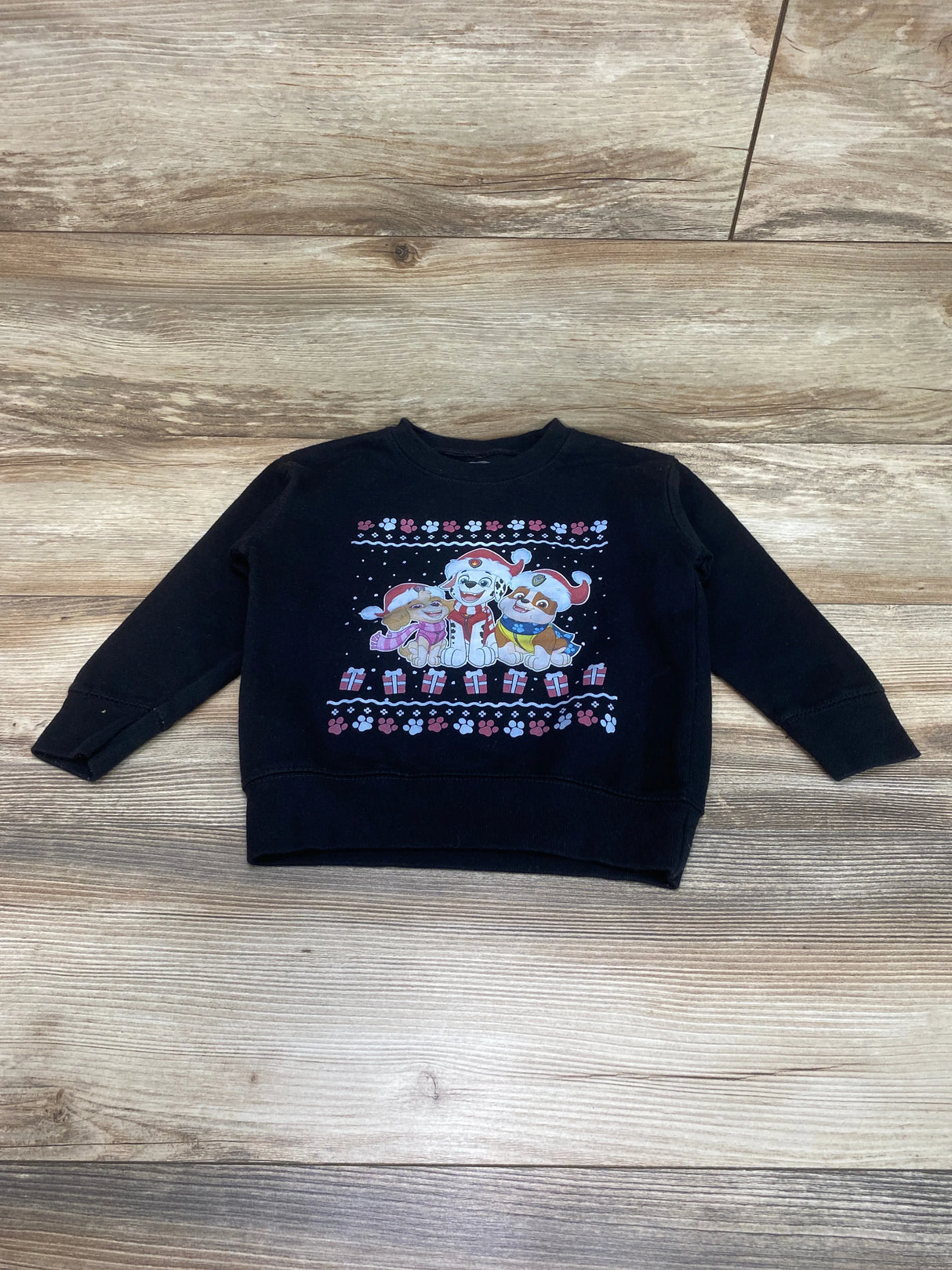 Nickelodeon Paw Patrol Holiday Sweatshirt Black sz 4T - Me n Mommy To Be