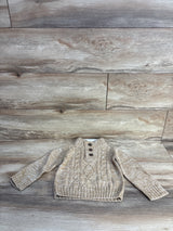 Little Lad Cable Knit Henley Knit Sweater Yellow sz 2T