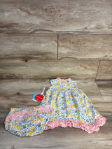 NEW Magnetic Me 2pc Citrus Bloom Modal Dress & Bloomers Set White sz 12-18m