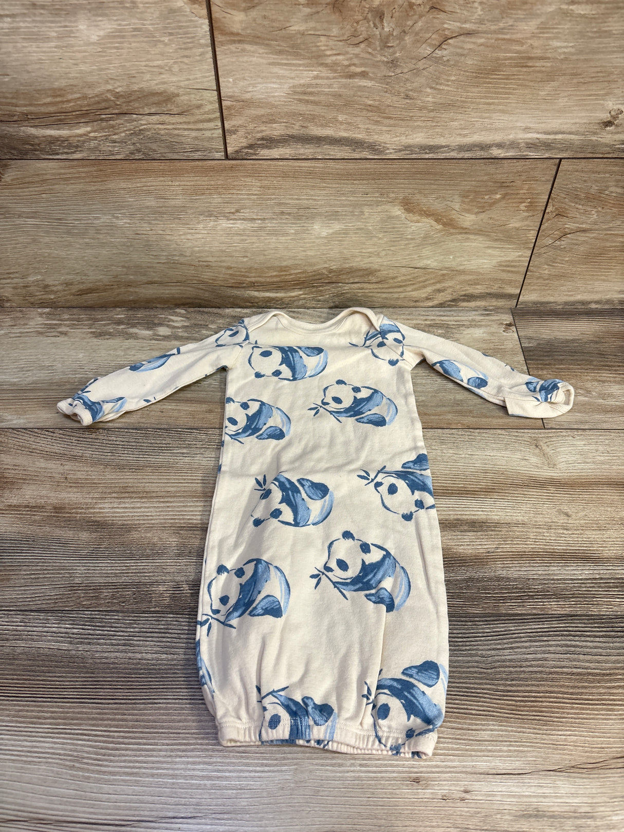 Carter's Panda Sleeper Gown Ivory sz Newborn