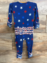 Gigi & Max Bamboo Fourth of July Sleeper Blue sz 12m