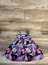 Children's Place Floral Dress Black sz 2T