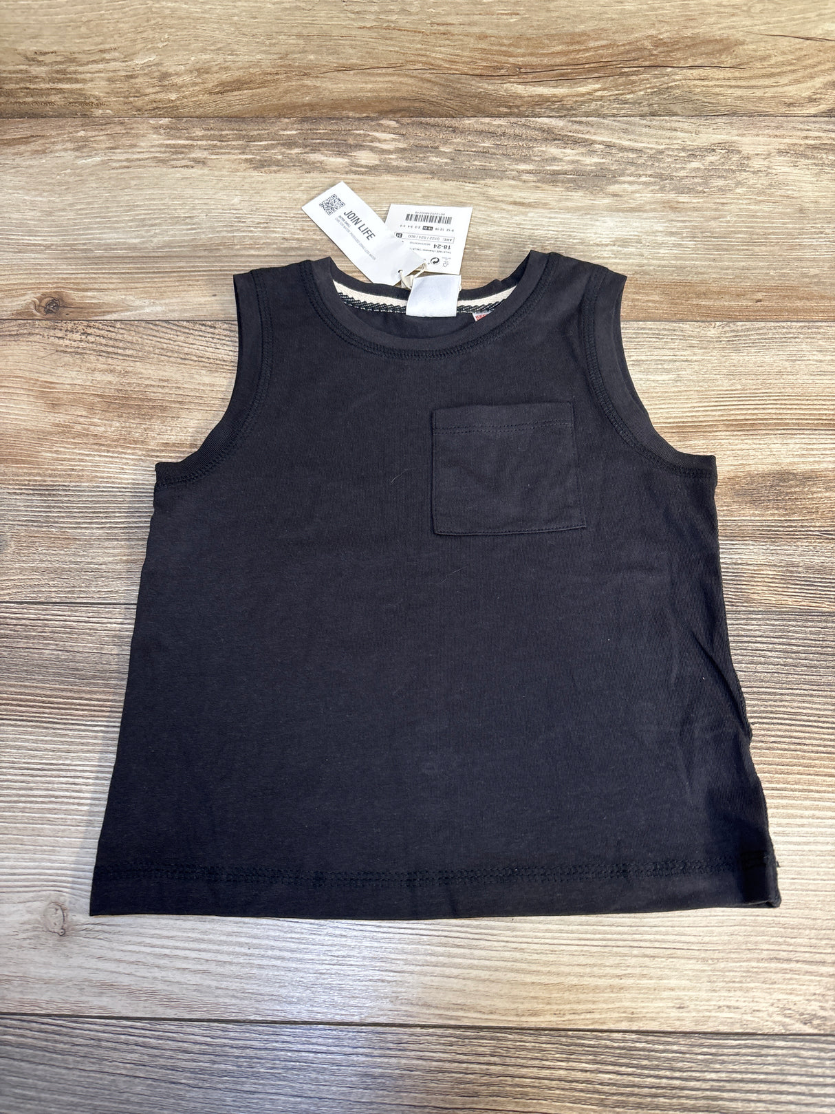 NEW Zara Sleeveless Shirt Black sz 18-24m
