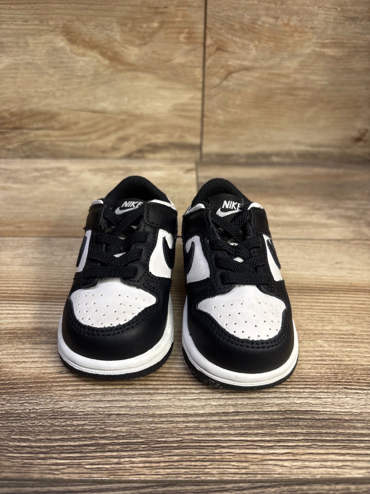 Nike Dunk Low TD 'Black White' Sneakers sz 4c