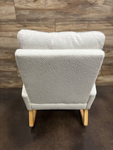 KUAIHAHA Rocking Chair Nursery Glider with Footrest White