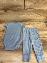 Carter's 2pc Ribbed Bodysuit & Pants Set Blue sz 12m