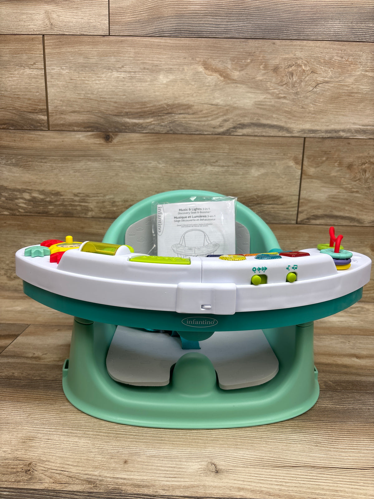 NEW Infantino Music & Lights 3-in-1 Discovery Seat & Booster Teal