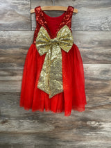 Sequin Tulle Dress Red sz 2T