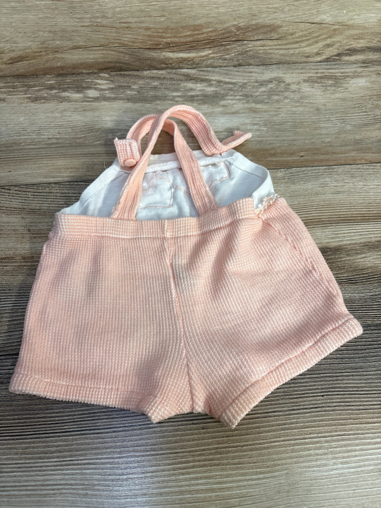 Sleeveless Romper White/Pink sz 3-6m