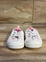 Wonder Nation Casual Bump Toe Eyelet Sneakers White sz 4c