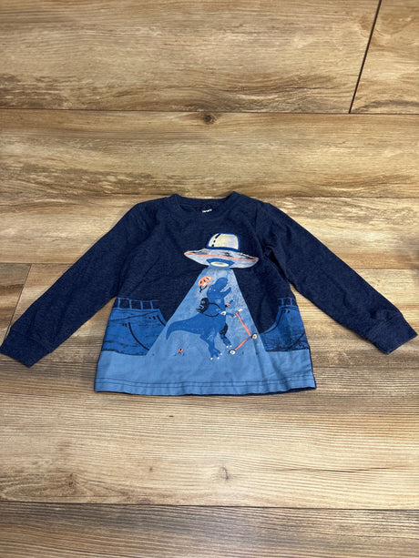 Carter's Space Shirt Navy sz 4T - Me n Mommy To Be