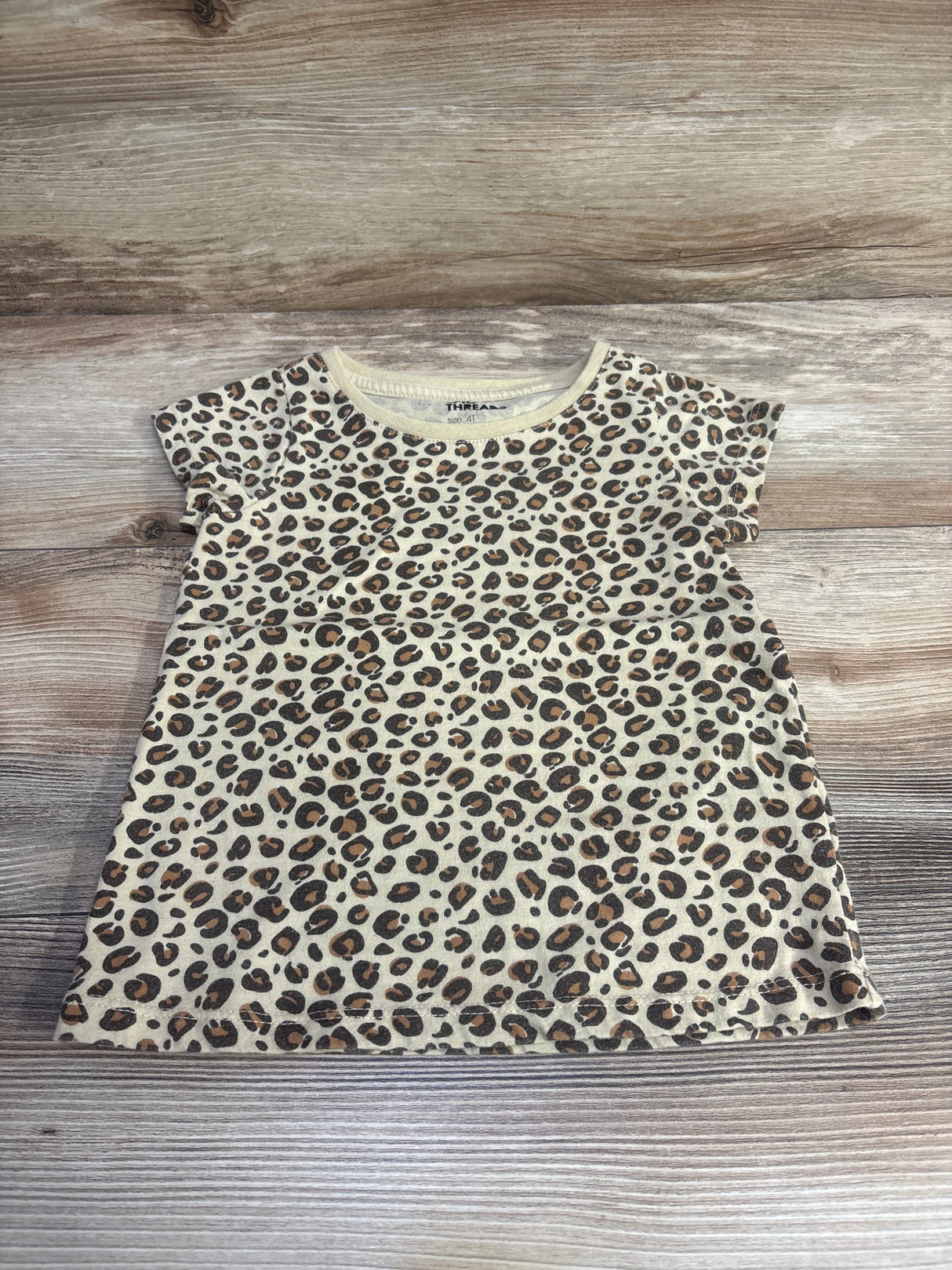 Epic Threads Leopard Print Shirt Tan sz 4T - Me n Mommy To Be