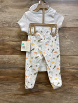 NEW Elephant & Castle 3pc Love My Family Set White sz 6-9m