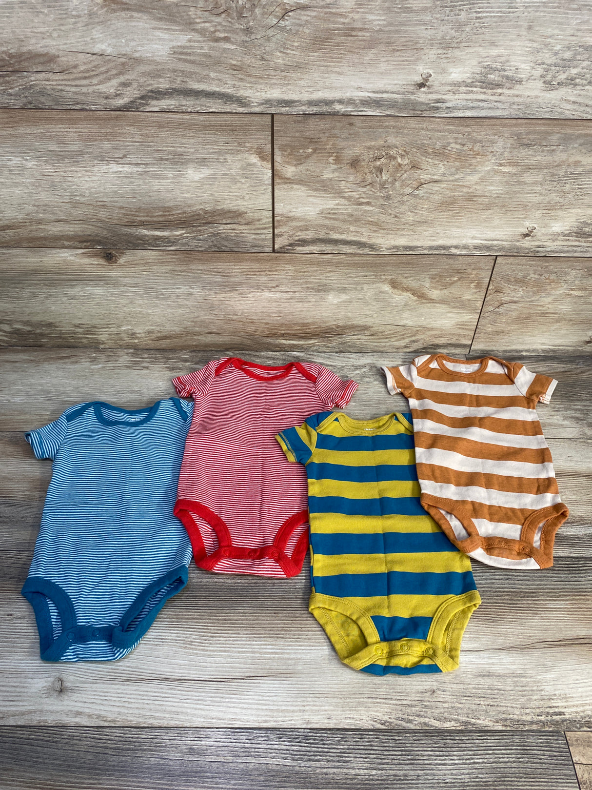 Carter's 4pk Bodysuit Set Blue sz 6m