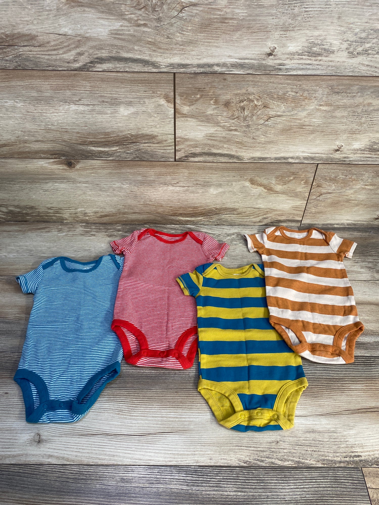 Carter's 4pk Bodysuit Set Blue sz 6m