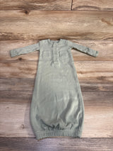L'oved Baby Organic Snap Gown in Seafoam Green sz 0-3m