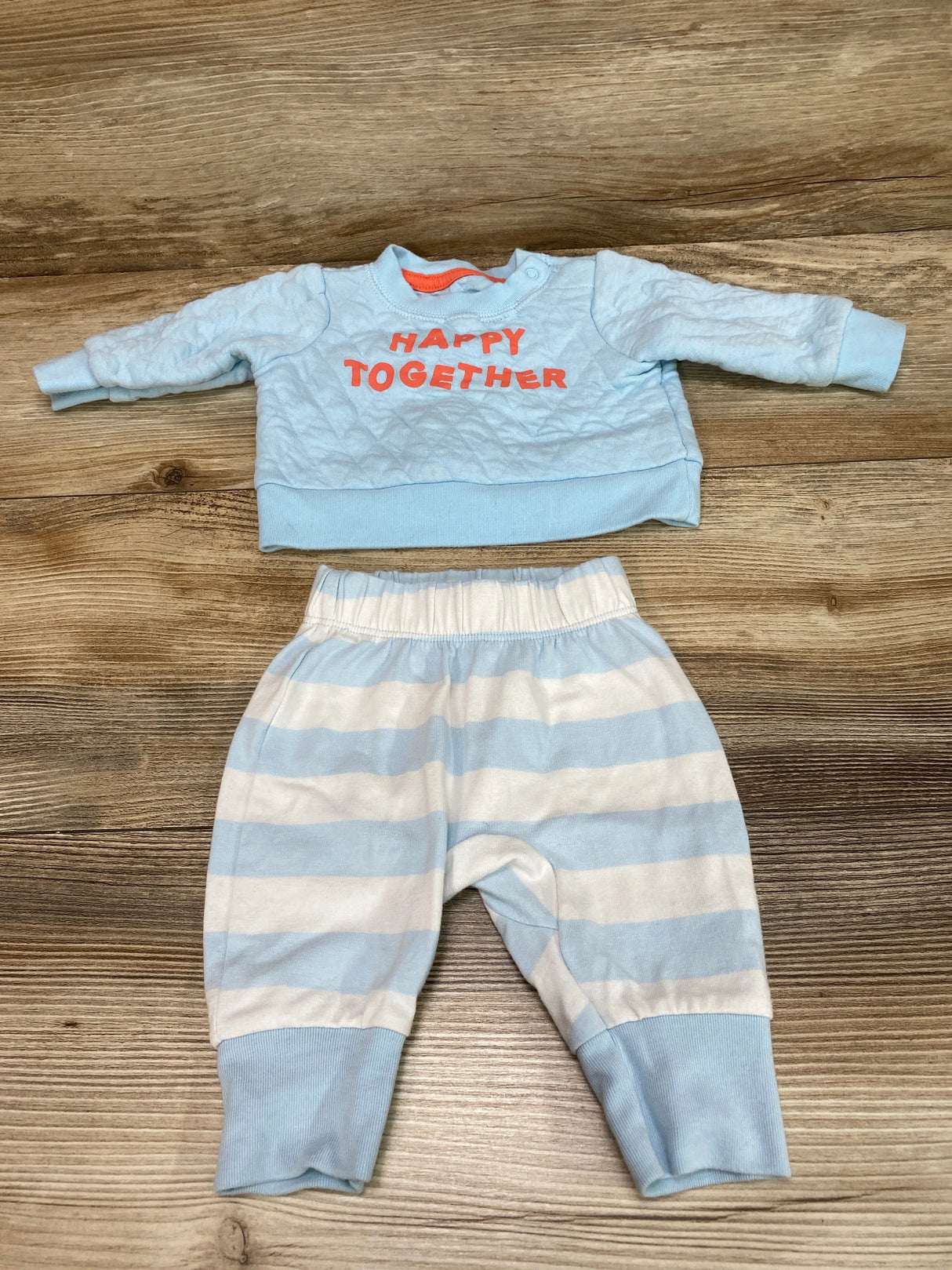 Cat & Jack 2pc Happy Together Sweatshirt & Pants sz Newborn