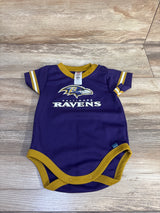 NFL Team Apparel Baltimore Ravens Mesh V-Neck Bodysuit Purple sz 6-12m
