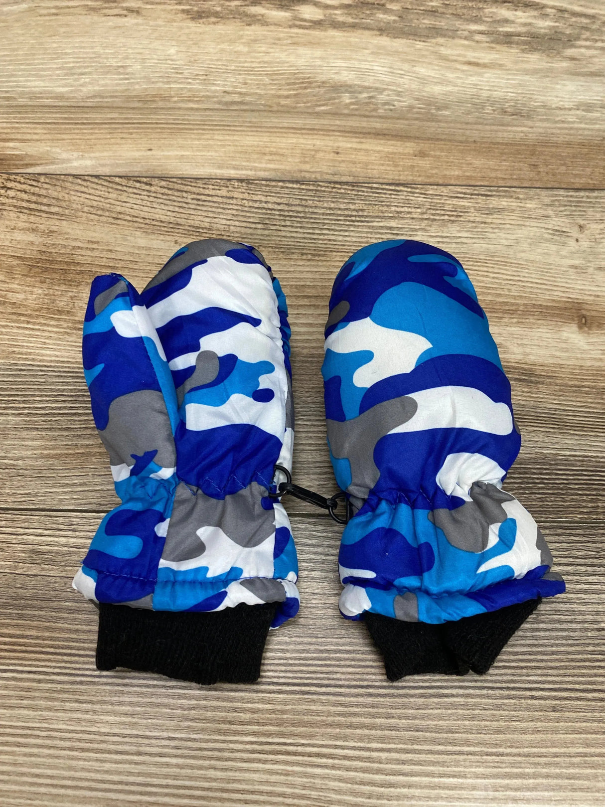 ThermaWear Kid's Ski Blue Camo Mittens