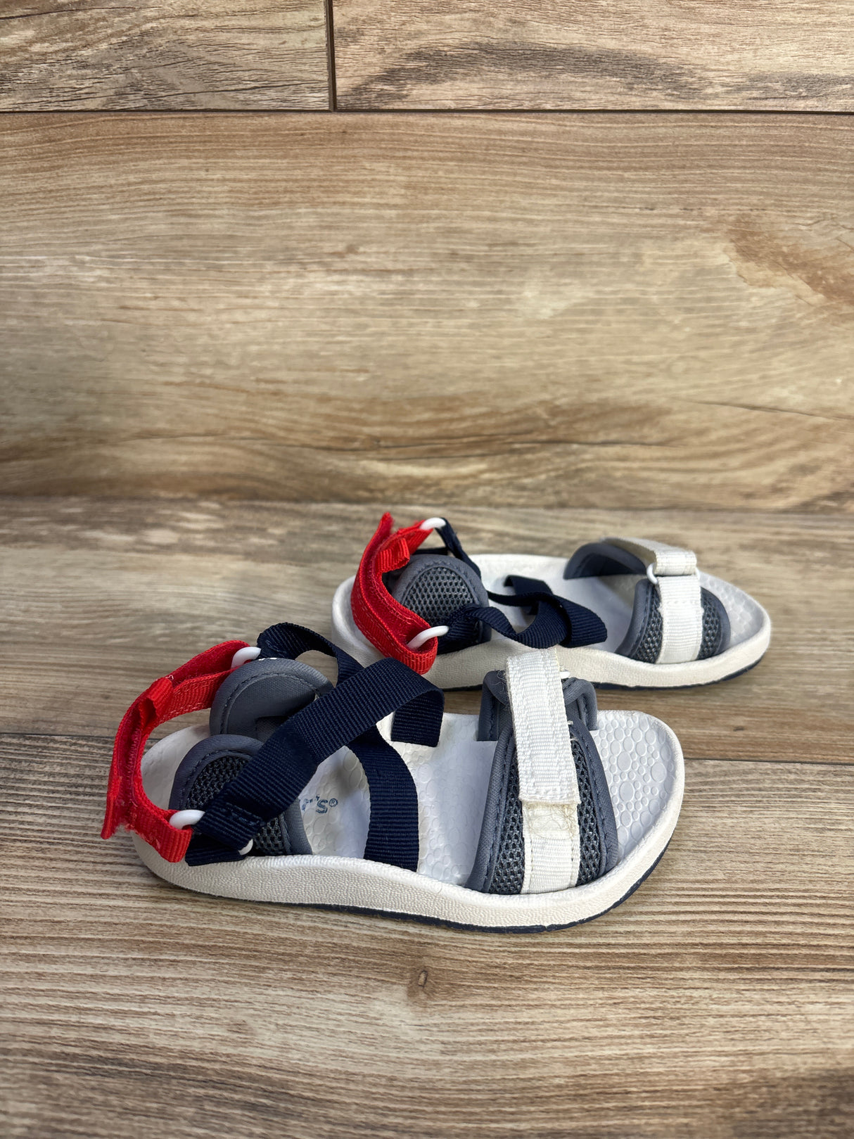 Carter's Delray Crossover Straps Sandals White sz 8c
