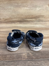 Vans Slip-On V Shark Print Shoes Navy sz 2c