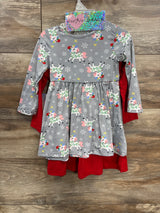 NEW Free Style 3pc Christmas Dress Set Red sz 18m