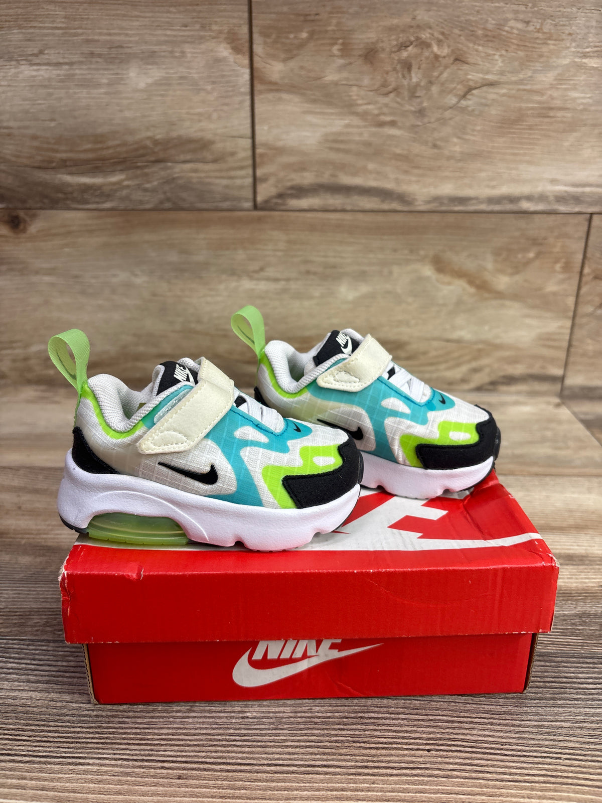 NEW Nike Air Max 200 SE TD 'Oracle Aqua' Sneakers sz 4c